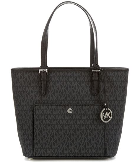 michael michael kors jet set signature snap pocket small tote|michael kors jet set saffiano.